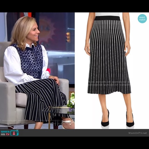 Tory Burch Striped Sweater Skirt 